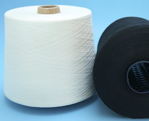 100% Polyester Raw White Yarn 50/3