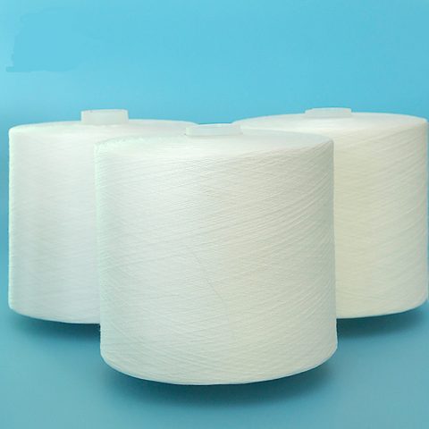 100% Polyester Raw White Yarn 40/3