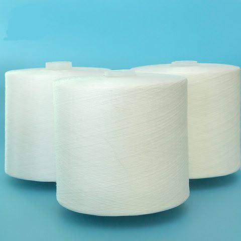 100% Polyester Raw White Yarn 34/2